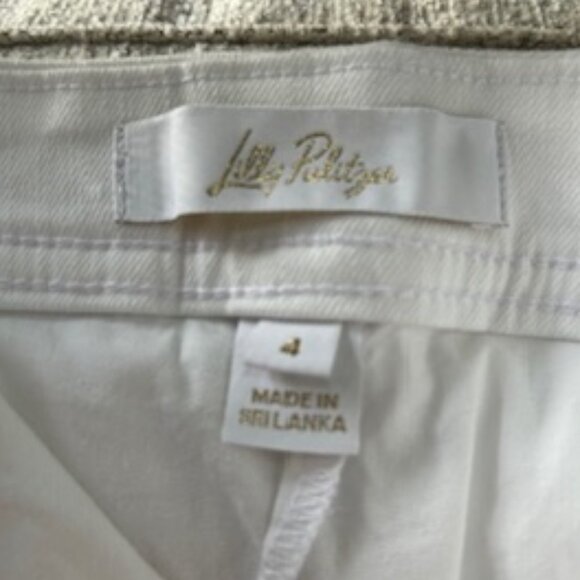 Lilly Pulitzer White Colette Denim Skort - Picture 5 of 7